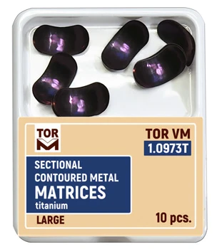 Sectional Contoured Metal Matrices Titanium, Large