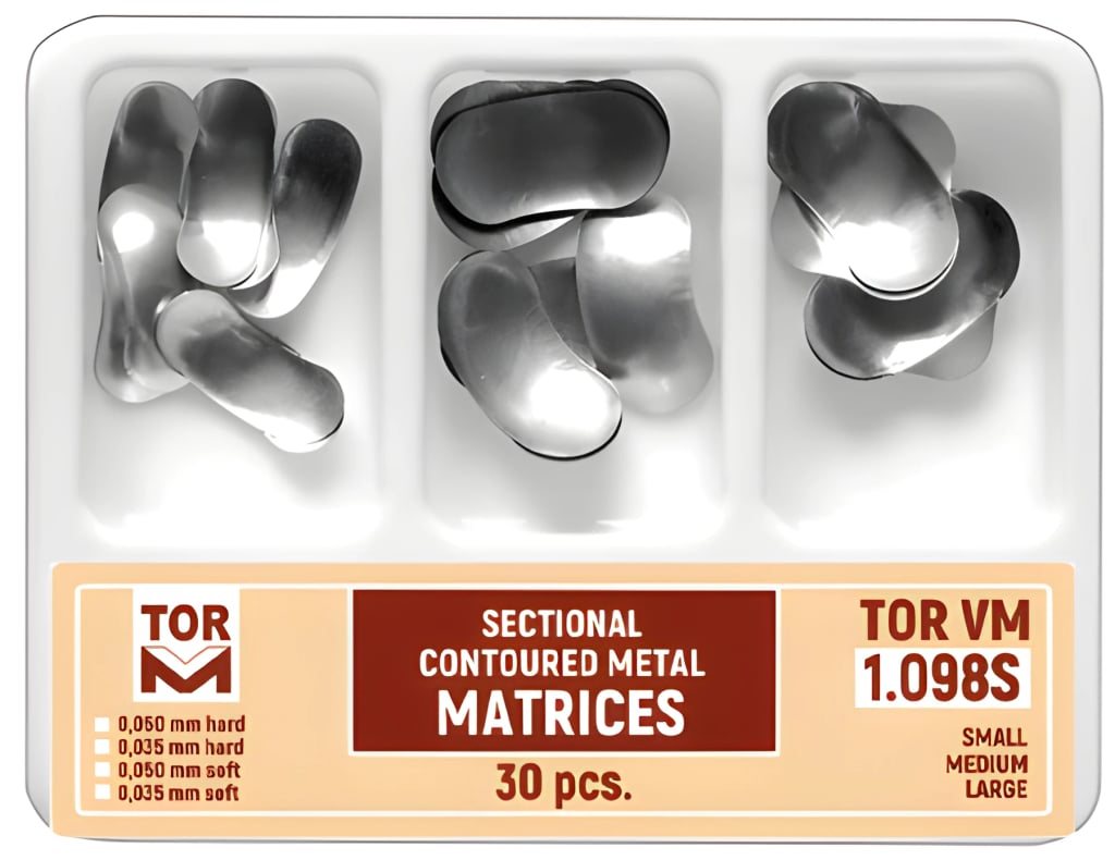 Sectional Contoured Metal Matrices, Set, 30 pcs.