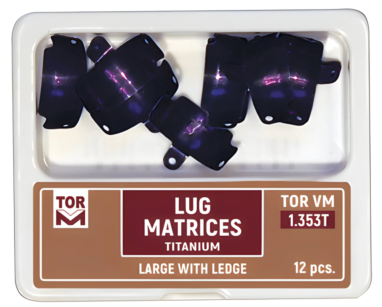 Lug Titanium Matrices, large with ledge, 6.5 mm